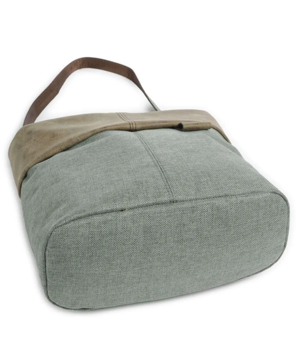 Olli OT8 Schultertasche Polyester, Lederimitat graugrün