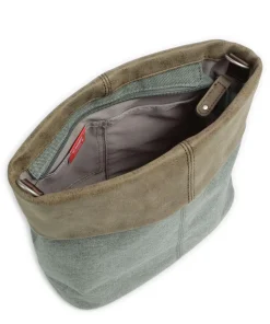 Olli OT8 Schultertasche Polyester, Lederimitat graugrün