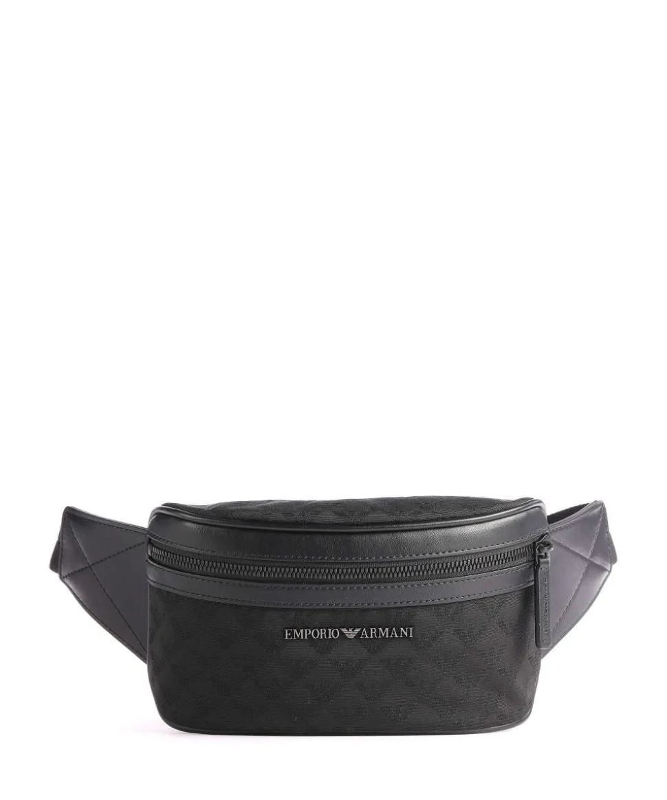 Omnia Jacquard Gürteltasche Polyester, Baumwolle schwarz
