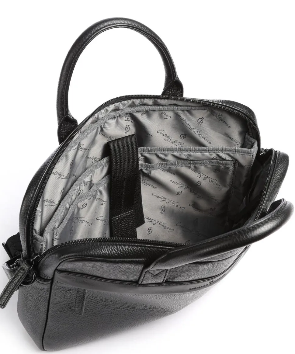 Onyx Delta Aktentasche 13″ genarbtes Rindsleder schwarz