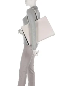 Opportunity L Shopper genarbtes Leder elfenbein