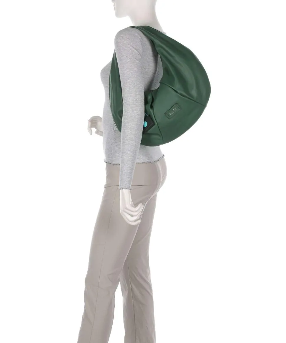 Oregon Magnon Beuteltasche fein genarbtes Kalbsleder dunkelgrün