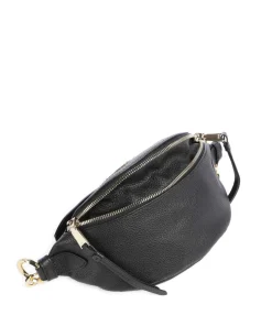 Origami Mini Handtasche genarbtes Rindsleder schwarz