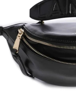 Origami Mini Umhängetasche fein genarbtes Rindsleder schwarz