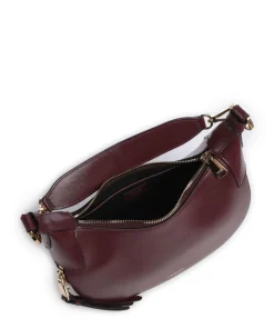 Origami S Beuteltasche fein genarbtes Rindsleder brombeer