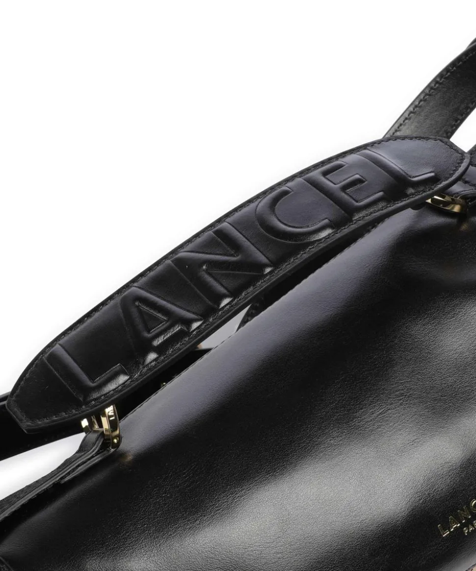 Origami S Umhängetasche fein genarbtes Rindsleder schwarz