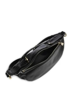 Origami S Umhängetasche fein genarbtes Rindsleder schwarz