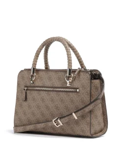 Orlina 4G Logo Handtasche Lederimitat braun