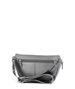 Osaka Gürteltasche genarbtes Rindsleder silber