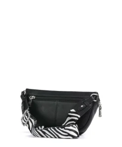 Osaka Gürteltasche genarbtes Rindsleder schwarz