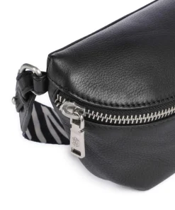 Osaka Gürteltasche genarbtes Rindsleder schwarz