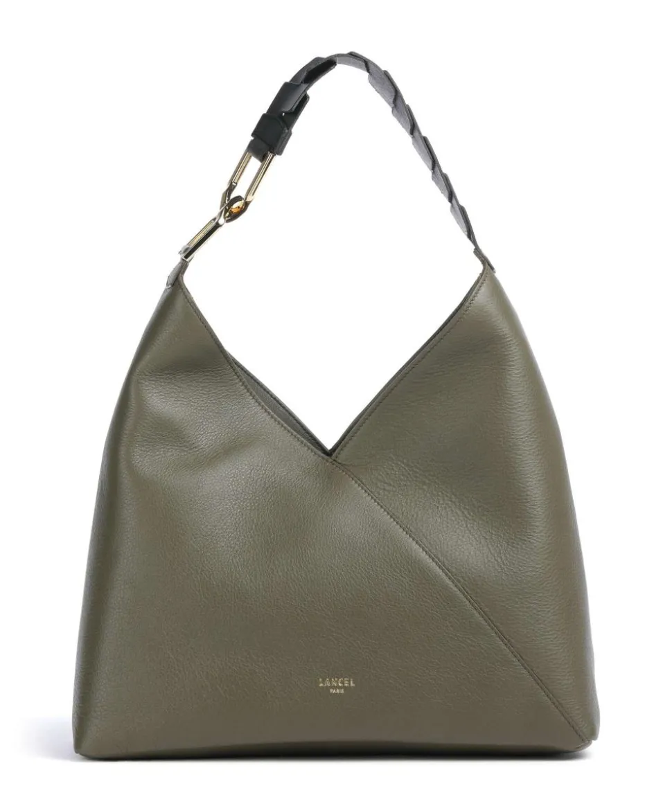 Pagode L Beuteltasche genarbtes Rindsleder khaki