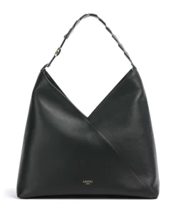 Pagode L Beuteltasche genarbtes Rindsleder schwarz