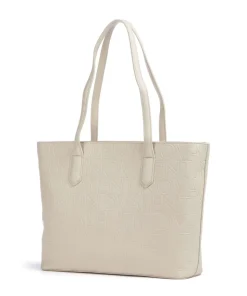 Pansy Shopper Lederimitat elfenbein