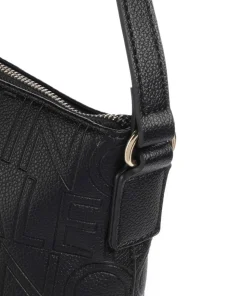 Pansy Umhängetasche Lederimitat schwarz