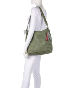 Paoliweg 2 Beuteltasche genarbtes Rindsleder grün