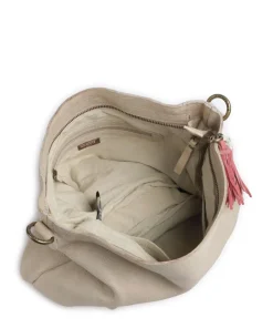 Paoliweg 2 Schultertasche genarbtes Rindsleder beige