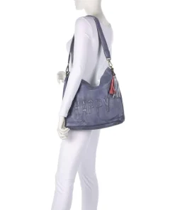 Paoliweg 2 Schultertasche genarbtes Leder lavendel