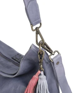Paoliweg 2 Schultertasche genarbtes Leder lavendel