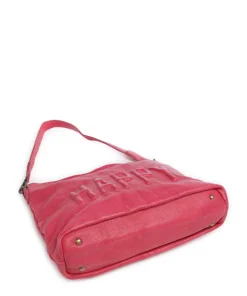 Paoliweg 2 Schultertasche genarbtes Leder pink