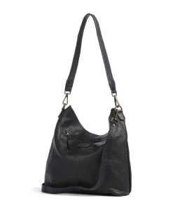 Paoliweg 2 Schultertasche genarbtes Rindsleder navy