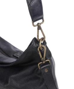 Paoliweg 2 Schultertasche genarbtes Rindsleder navy