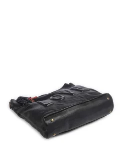 Paoliweg 2 Schultertasche genarbtes Rindsleder navy