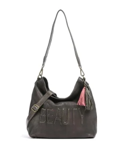 Paoliweg 2 Schultertasche genarbtes Rindsleder dunkelgrün