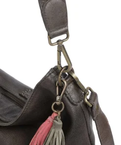 Paoliweg 2 Schultertasche genarbtes Rindsleder dunkelgrün