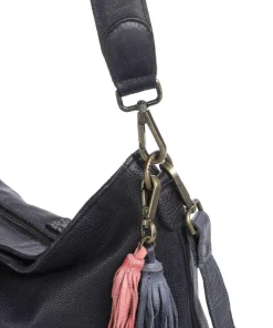 Paoliweg 2 Schultertasche genarbtes Rindsleder navy