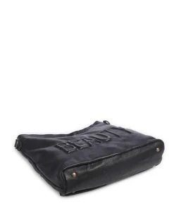 Paoliweg 2 Schultertasche genarbtes Rindsleder navy