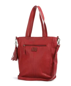 Paoliweg 1 Shopper genarbtes Rindsleder rot