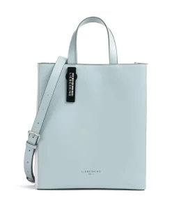 Paper Bag Carter M Handtasche glattes Leder hellblau