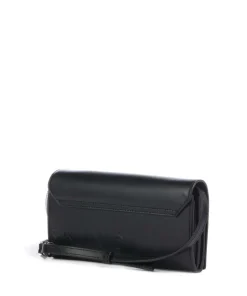 Paper Bag Logo Carter XS Umhängetasche glattes Leder schwarz