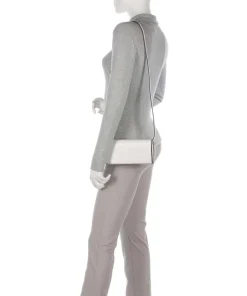 Paper Bag Logo Carter XS Umhängetasche glattes Leder elfenbein