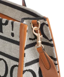 Paraffa Aurelia Handtasche Baumwolle beige/braun