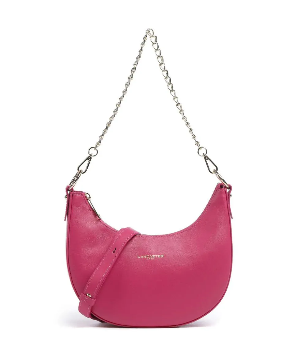 Paris Aimy Schultertasche fein genarbtes Rindsleder pink
