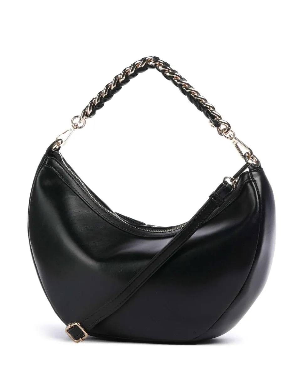 Paris Schultertasche Lederimitat schwarz