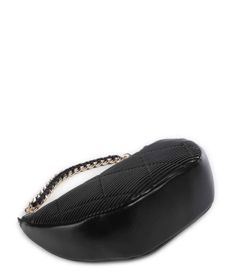 Paris Schultertasche Lederimitat schwarz