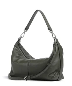 Paris Sheep Natural Schultertasche Schafsleder dunkelgrün