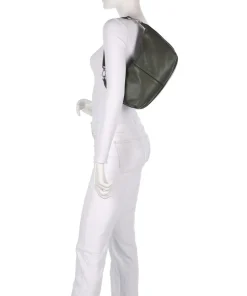 Paris Sheep Natural Schultertasche Schafsleder dunkelgrün