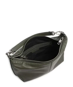 Paris Sheep Natural Schultertasche Schafsleder dunkelgrün