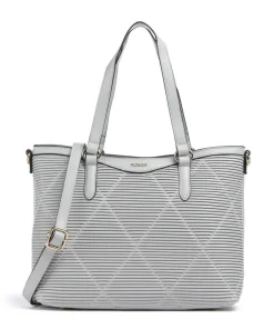 Paris Shopper Lederimitat hellgrau