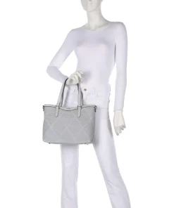 Paris Shopper Lederimitat hellgrau