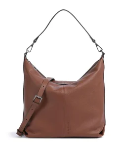 Paris Small Pebble M Beuteltasche genarbtes Rindsleder braun