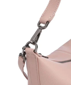 Paris Small Pebble M Beuteltasche genarbtes Rindsleder altrosa