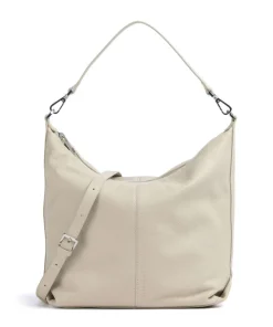 Paris Small Pebble M Beuteltasche genarbtes Rindsleder creme