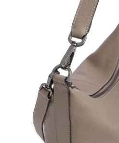 Paris Small Pebble M Beuteltasche genarbtes Rindsleder taupe