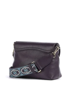 Paulina Umhängetasche Leder pflaume