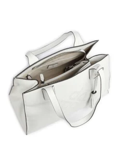 Peephole Shopper genarbtes Rindsleder weiß